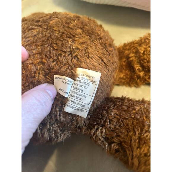 GUC Lot of 2 Goffa International Brown Teddy Bears Identical 17" Cuddly - Picture 5 of 6